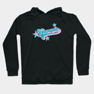 Groupie Super Seventies Star Glitter Retro Style Hoodie